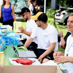 Das Orgateam in Action beim element-i Sommerfest