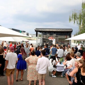 Zuschauer:innen vor der Bühne bei der Abendveranstaltung des element-i Sommerfests