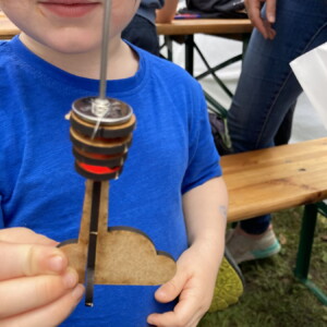 Selbstgemachter Fernsehturm beim Vaihinger Stadtfest 2024