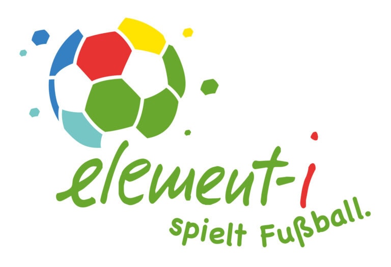 element-i spielt Fußball Logo